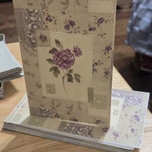 Once Upon A Rose Stationery Blank Cards With Envelopes  In Box